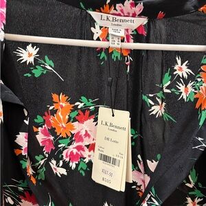 L.K. Bennett Black Floral Dress